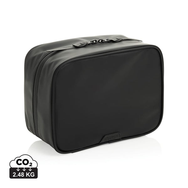 Beauty case multifunzionale Swiss Peak OSLO RCS nero - personalizzabile con logo
