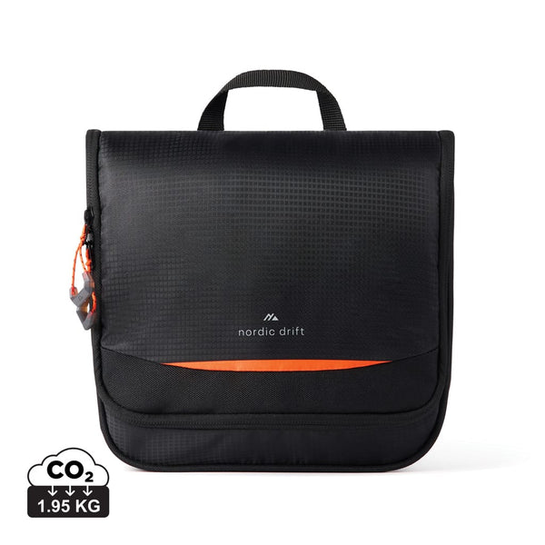 Beauty case Nordic Drift Trail RCS 3L nero - personalizzabile con logo