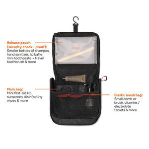 Beauty case Nordic Drift Trail RCS 3L nero - personalizzabile con logo