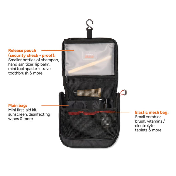 Beauty case Nordic Drift Trail RCS 3L nero - personalizzabile con logo