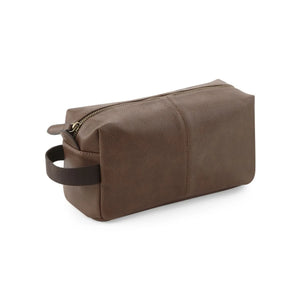 Beauty case NuHide™Washbag marrone - personalizzabile con logo
