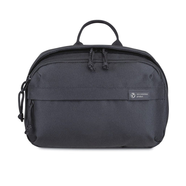 Beauty case Renew in rPET AWARE™ nero - personalizzabile con logo