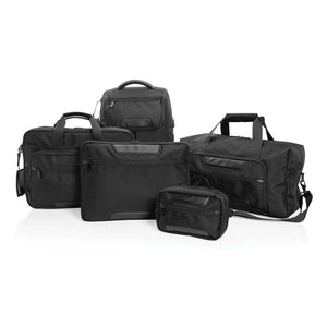 Beauty case RPET AWARE™ Swiss Peak Voyager nero - personalizzabile con logo