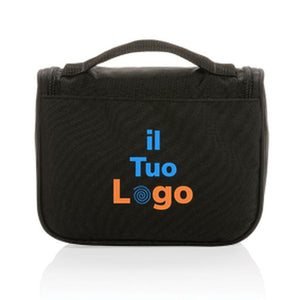 Beauty case Swiss Peak Lohan AWARE™ nero - personalizzabile con logo