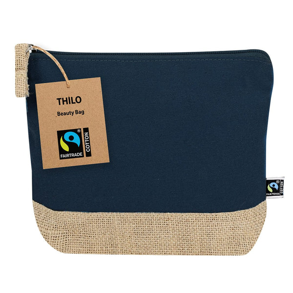 Beauty Case Thilo Fairtrade blu navy - personalizzabile con logo