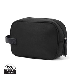 Beauty case VINGA Marlow in rPET RCS nero - personalizzabile con logo