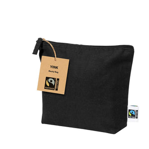 Beauty Case Yink Fairtrade nero - personalizzabile con logo
