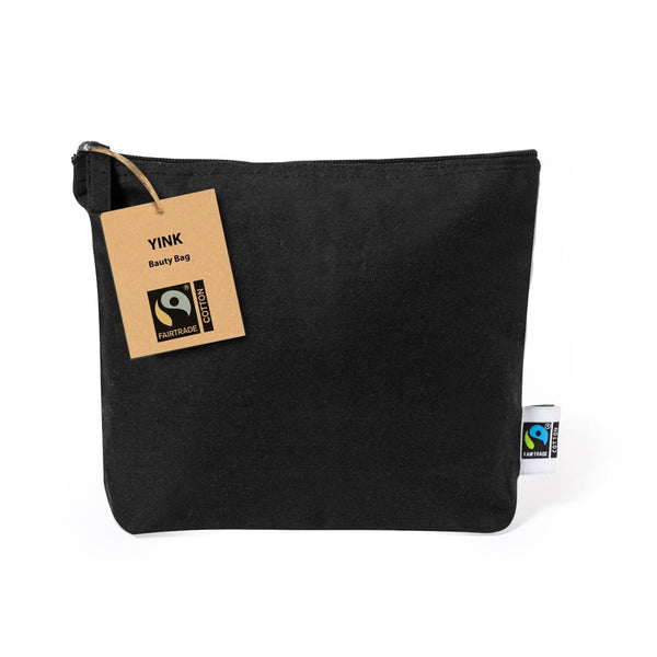 Beauty Case Yink Fairtrade nero - personalizzabile con logo