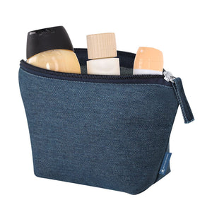 Beauty Case Zinnia blu - personalizzabile con logo