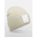 Berretto Appliqué Patch Beanie beige - personalizzabile con logo