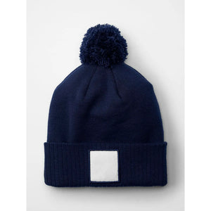 Berretto Appliqué Patch Pom Beanie - personalizzabile con logo