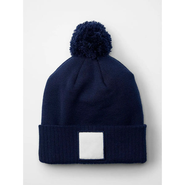 Berretto Appliqué Patch Pom Beanie - personalizzabile con logo