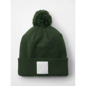 Berretto Appliqué Patch Pom Beanie - personalizzabile con logo