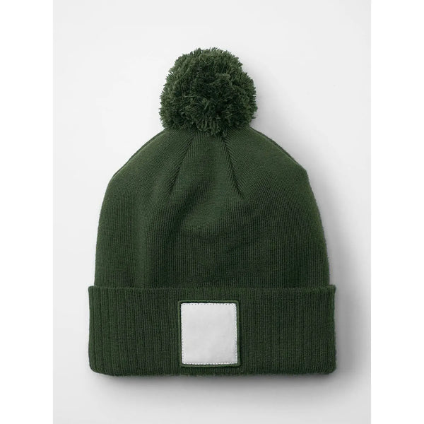 Berretto Appliqué Patch Pom Beanie - personalizzabile con logo