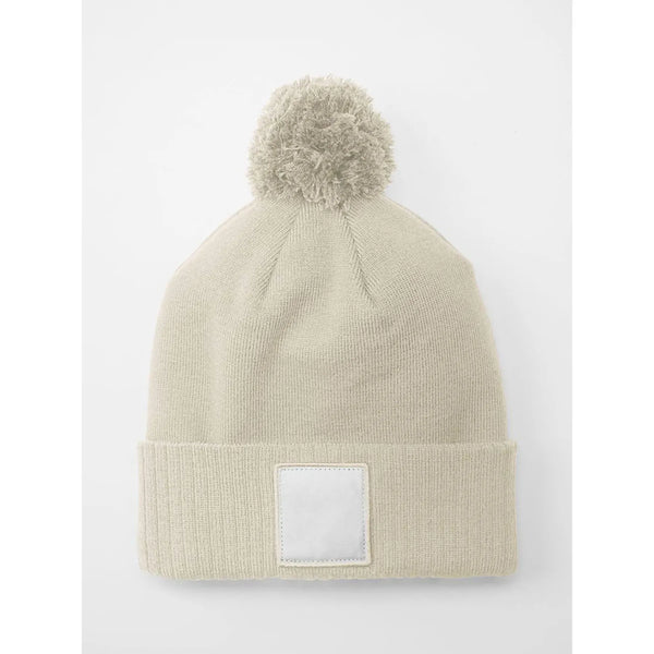 Berretto Appliqué Patch Pom Beanie - personalizzabile con logo