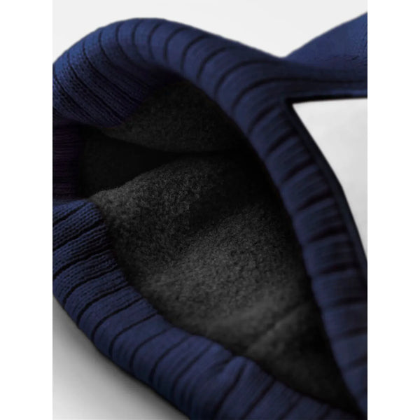 Berretto Appliqué Patch Pom Beanie - personalizzabile con logo