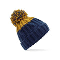 Berretto Apres Beanie Oxford Navy/Mustard - personalizzabile con logo