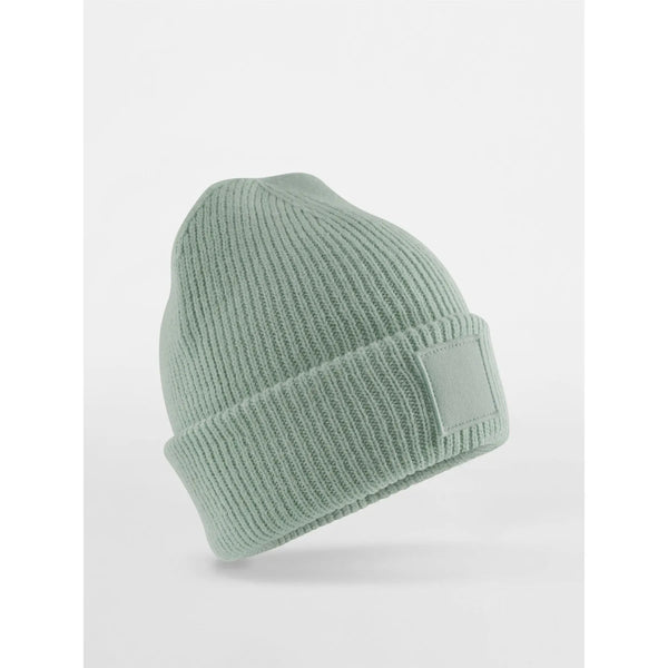 Berretto Berretto con risvolto per bambini verde - personalizzabile con logo