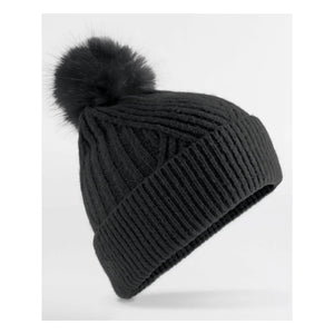 Berretto Berretto Snow Luxe nero - personalizzabile con logo