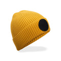 Berretto Circular Fashion Patch Beanie giallo - personalizzabile con logo