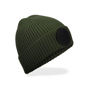 Berretto Circular Fashion Patch Beanie verde - personalizzabile con logo