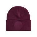Berretto Circular Patch Beanie bordeaux - personalizzabile con logo