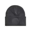 Berretto Circular Patch Beanie grigio - personalizzabile con logo