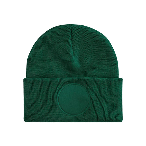 Berretto Circular Patch Beanie verde - personalizzabile con logo