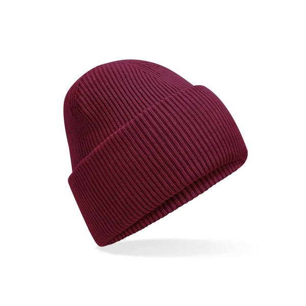 Berretto Classic Engineered Deep Cuffed Beanie bordeaux - personalizzabile con logo