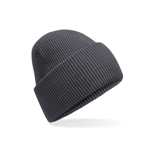 Berretto Classic Engineered Deep Cuffed Beanie graphite grey - personalizzabile con logo