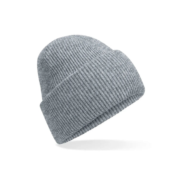 Berretto Classic Engineered Deep Cuffed Beanie grigio - personalizzabile con logo