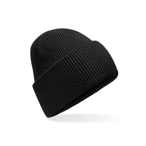 Berretto Classic Engineered Deep Cuffed Beanie nero - personalizzabile con logo