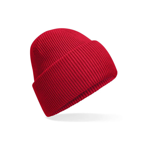 Berretto Classic Engineered Deep Cuffed Beanie rosso - personalizzabile con logo