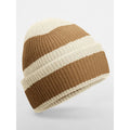 Berretto Colour Block Beanie beige - personalizzabile con logo