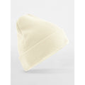Berretto con risvolto in cotone organico bianco - personalizzabile con logo