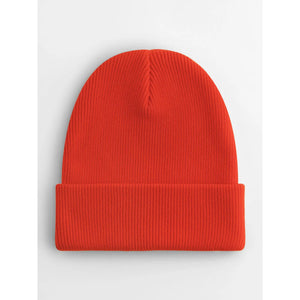 Berretto con risvolto in cotone organico - personalizzabile con logo