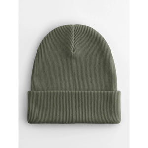 Berretto con risvolto in cotone organico - personalizzabile con logo