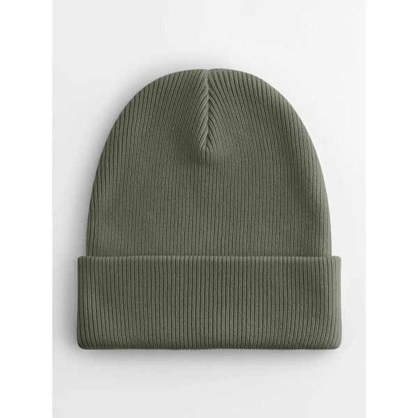 Berretto con risvolto in cotone organico - personalizzabile con logo