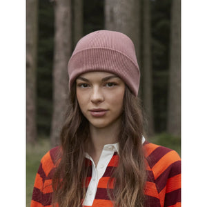 Berretto con risvolto in cotone organico - personalizzabile con logo