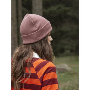 Berretto con risvolto in cotone organico - personalizzabile con logo