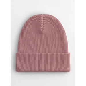 Berretto con risvolto in cotone organico - personalizzabile con logo