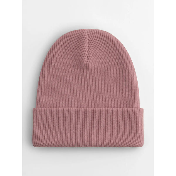 Berretto con risvolto in cotone organico - personalizzabile con logo