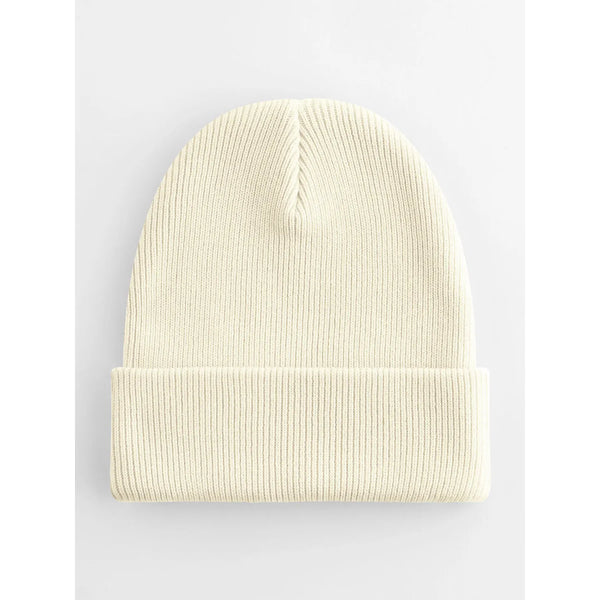 Berretto con risvolto in cotone organico - personalizzabile con logo