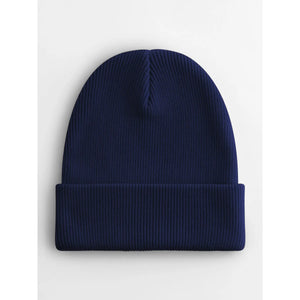 Berretto con risvolto in cotone organico - personalizzabile con logo