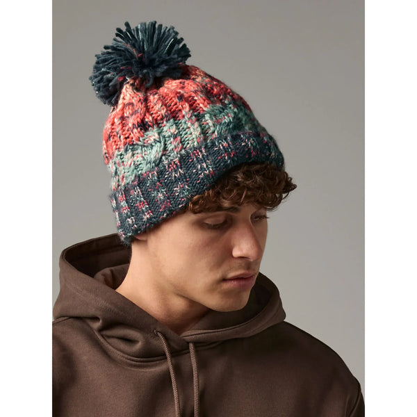 Berretto Corkscrew Pom Pom Beanie - personalizzabile con logo