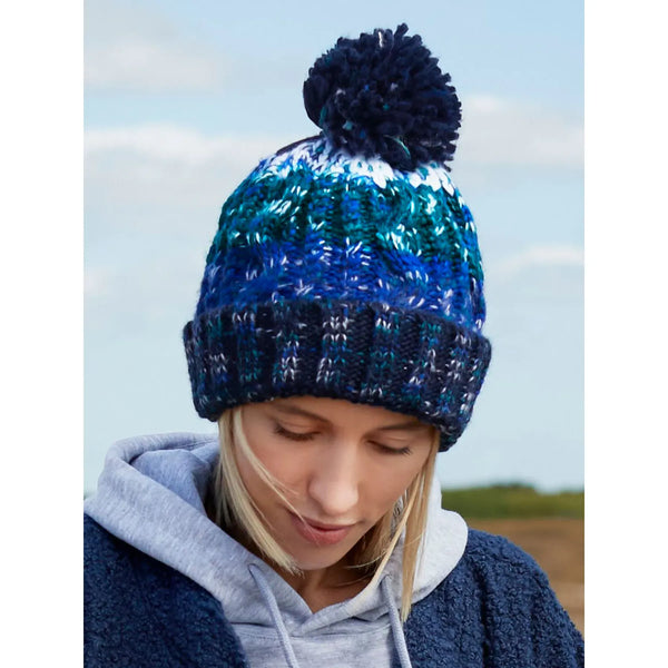 Berretto Corkscrew Pom Pom Beanie - personalizzabile con logo