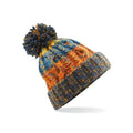 Berretto Corkscrew Pom Pom Beanie retro blues - personalizzabile con logo