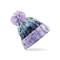 Berretto Corkscrew Pom Pom Beanie viola - personalizzabile con logo