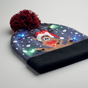 Berretto di Natale con LED - personalizzabile con logo