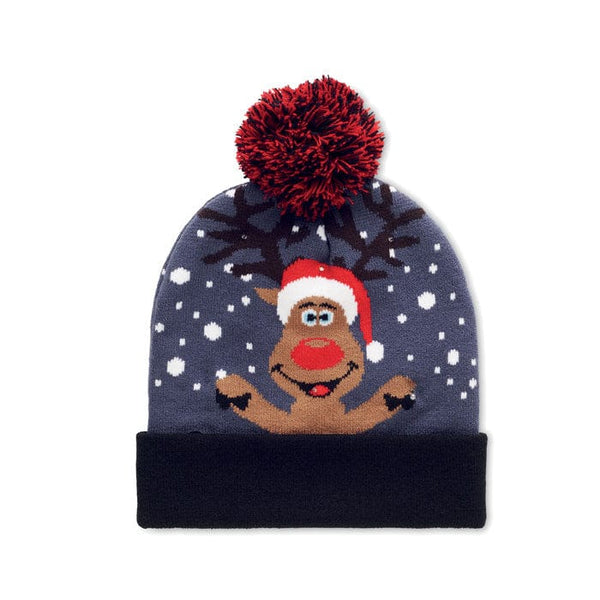 Berretto di Natale con LED - personalizzabile con logo